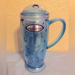Starbucks Rocket Tumbler- 16 oz. Blue, USED